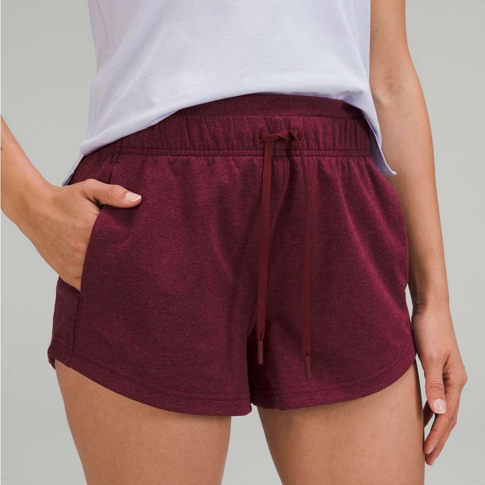 Lululemon Inner Glow High-Rise Short 3" | Color: Heathered Savannah | Size: 2